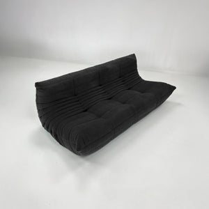 Canapé Relax moderne 3 Places en Velours Côtelé – Design Sculptural et Texture Élégante