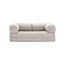 3-zits omvormbare lounge­bank – Afneembare ribfluwelen bekleding – Groot comfort
