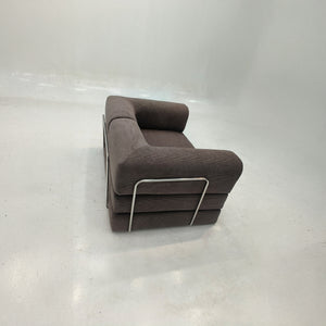 3-zits omvormbare lounge­bank – Afneembare ribfluwelen bekleding – Groot comfort
