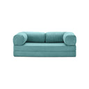 3-zits omvormbare lounge­bank – Afneembare ribfluwelen bekleding – Groot comfort
